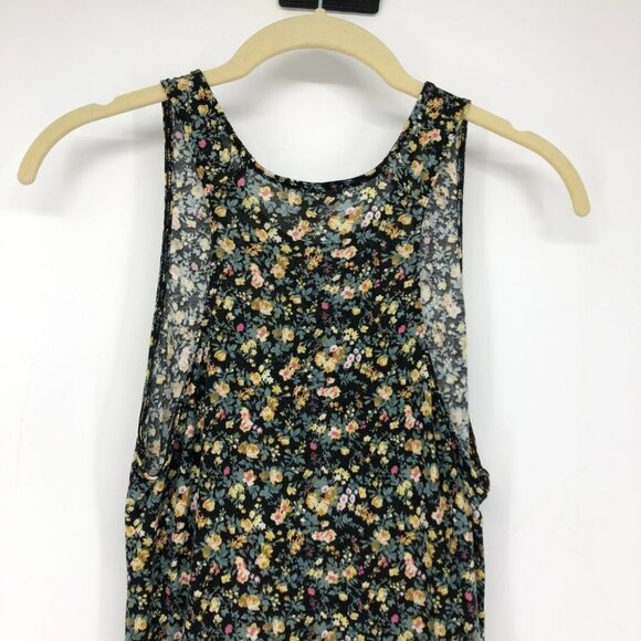 Wilfred  Aritzia floral multicolor tank top high scoop neck xs - Picture 13 of 15